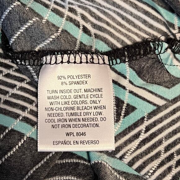 JM Collection Green & Navy Tunic Size 2X - Picture 4 of 5